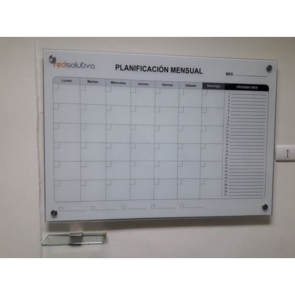 Pizarra Planificadora de Cristal